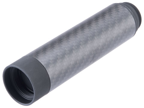 Falcon Inc Modular Carbon Fiber 14mm CCW Mock Silencer for Airsoft Rifles & Pistols