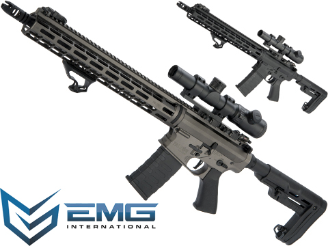 EMG Falkor AR-15 RECCE 2.0 eSilverEdge Training Weapon M4 Airsoft AEG Rifle (Color: Blackout / 400 FPS)