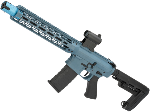 EMG Custom Cerakote  Falkor AR-15 Blitz SBR Training Weapon M4 Airsoft AEG Rifle (Color: Blue Titanium)