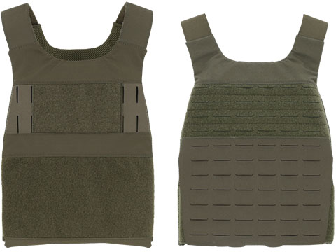 Ferro Concepts THE SLICKSTER MOLLE BASE Plate Carrier w/ No Cummerbund (Color: Ranger Green / Large)