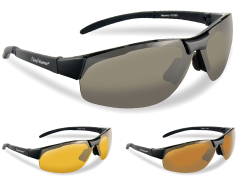 Flying Fisherman Maverick Polarized Sunglasses (Color: Matte Black w/ Smoke Lens)