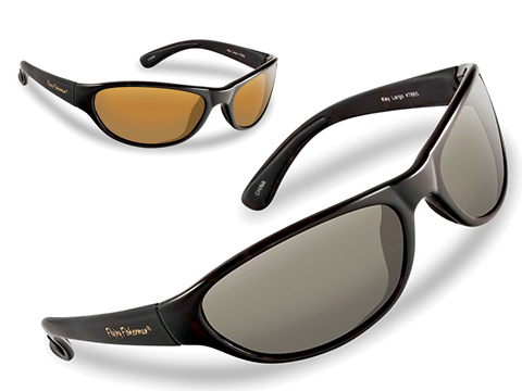 Flying Fisherman Key Largo Polarized Sunglasses (Color: Matte Black w/ Amber Lens)