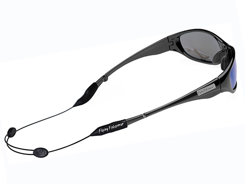 Flying Fisherman Cablz Zipz Adjustable Sunglasses Retainer Strap (Color: Black)