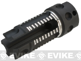 G&P 3 Prong Aluminum Airsoft Flash Hider (Thread: 14mm Negative)