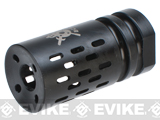 PTS Battle Comp 1.0 Black Oxide Airsoft Flash Hider (Thread: 14mm Negative)