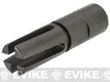 WE CNC Steel M14 EBR Style Flash Hider - 14mm Negative