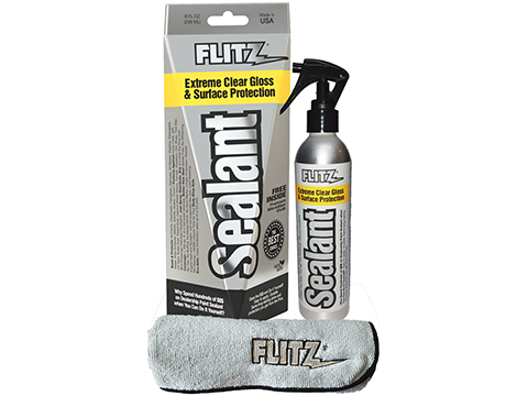 Flitz Extreme Clear Gloss & Surface Sealant / Protectant (Size: 8oz w/ Microfiber)