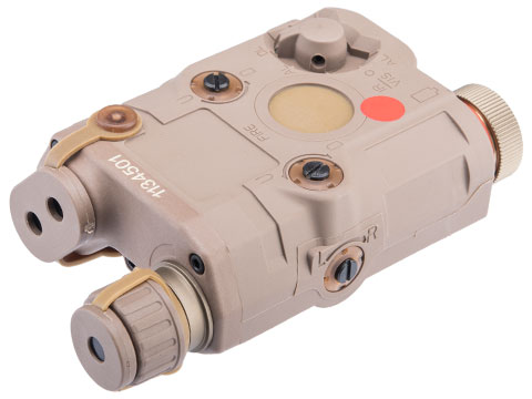 FMA PEQ-15 LA-5 Integrated Laser and Flash Light Device (Color: Desert Tan / Red Laser)