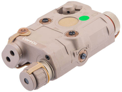 FMA PEQ-15 LA-5 Integrated Laser and Flash Light Device (Color: Desert Tan / Green Laser)