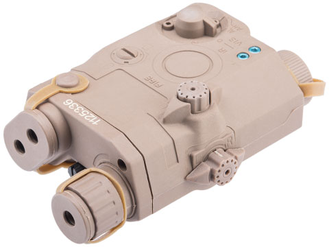 FMA Dummy PEQ-15 LA-5 w/ Integrated Red Laser (Color: Desert Tan / Red Laser)