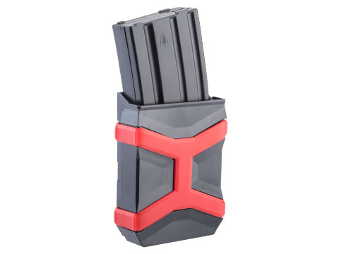 FMA Tactical Universal 5.56 NATO Mag Carrier (Color: Black - Red)