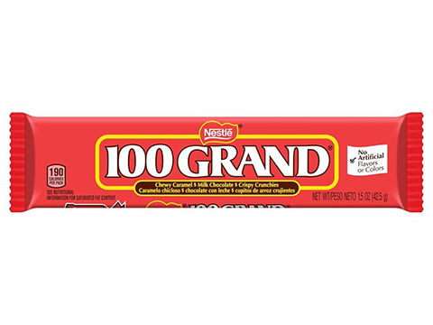 Nestle 100 Grand Milk Chocolate Full Size Candy Bar
