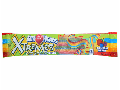 Perfetti Van Melle AirHeads EXTREMES Belts Sweet and Sour Candy 