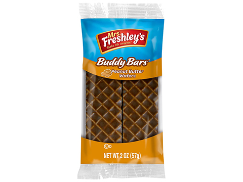 Flowers Foods Mrs. Freshley's Buddy Bars Peanut Butter Chocolate Wafer