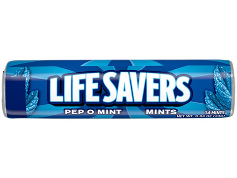 LIFE SAVERS Pep-O-Mint Mints Single Roll