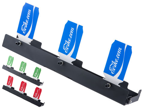Evike.com ePopper Triple-4 Falling Popper Plate Rack System for Airsoft Training (Color: Red)