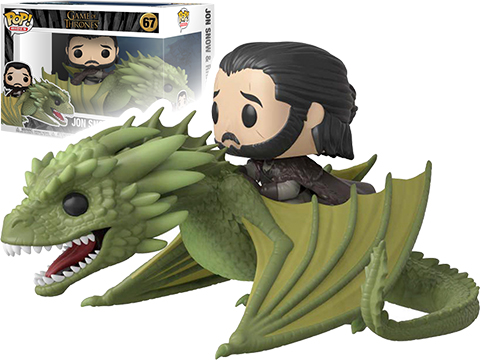 jon snow on rhaegal funko pop