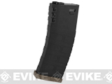 G&G Polymer 120rd Mid-Cap Magazine for M4 / M16 Series Airsoft AEG Rifles (Color: Black w/ Desert Baseplate / Single Magazine)