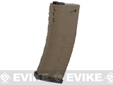 G&G Polymer 120rd Mid-Cap Magazine for M4 / M16 Series Airsoft AEG Rifles (Color: Desert w/ Black Baseplate / Single Magazine)