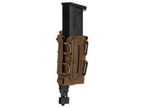 G-Code Soft Shell Scorpion Short Pistol Magazine Carrier with P1 Molle Clip (Color: Tan Frame / Tan Shell)