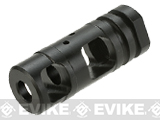 PTS Griffin M4SD Muzzle Brake for Airsoft Rifles (Thread: 14mm Positive)