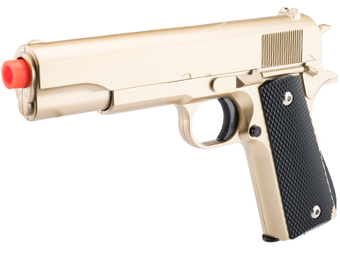 Galaxy Heavy Weight M1911 Spring Powered Airsoft Pistol (Color: Gold)