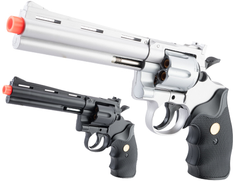 Galaxy 5.5 Magnum Spring Powered Airsoft Revolver (Color: Silver)