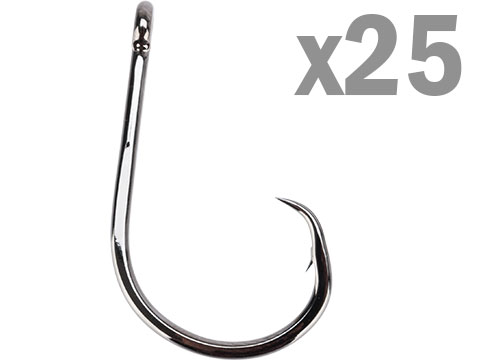 Gamakatsu Octopus Circle 4x Strong Straight Eye Fishing Hook (Size: 6/0 / 25 Pack)