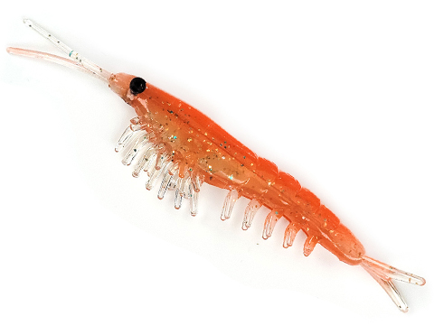 Gamakatsu DuraScent Shrimp Fishing Lure (Color: Orange Glitter)
