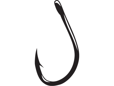 Gamakatsu Live Bait Hook Needle Point with Ringed Eye (Size: 1/0 / 6 Pack)