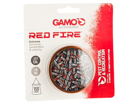GAMO Red Fire Polymer Tipped Non-Lead .177 cal. High Performance Hunting Pellets (Qty: 150rd Blister Pack)