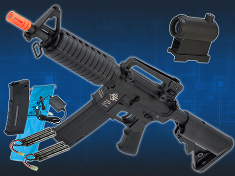 Specna Arms / Rock River Arms Licensed CORE Series M4 AEG (Model: M4 SBR / Black / Go Airsoft Package)