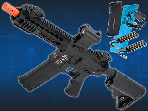 Specna Arms / Rock River Arms Licensed CORE Series M4 AEG (Model: M4 CQB Keymod / Black / Go Airsoft Package)