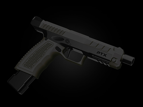 GATE PTX HPA Airsoft Pistol w/ PULSAR S2 HPA Engine and ASTER II FCU 