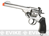 English Webley Licensed MK VI Airsoft Revolver by Win Gun (Color: Silver)