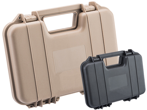 Double Eagle 12 Universal Hard Pistol Case w/ Foam & Padlock Tabs 