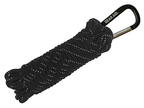 Gear Aid 550 Paracord (Color: Black / Reflective / 30 Feet)