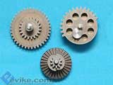 G&P CNC Steel Gear Set for Airsoft AEG Gearbox w/ Sector Gear Clip (Model: High Torque)