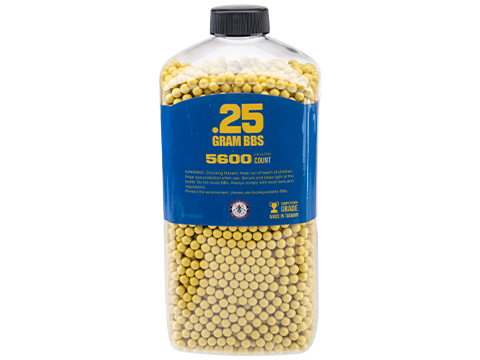 G&G Airsoft Precision 6mm Airsoft BBs (Weight: .25g / 5600 Rounds / Special Edition Ukraine Yellow)