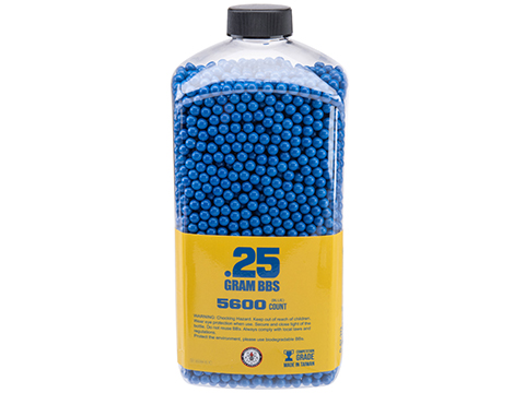 G&G Airsoft Precision 6mm Airsoft BBs (Weight: .25g / 5600 Rounds / Special Edition Ukraine Blue)