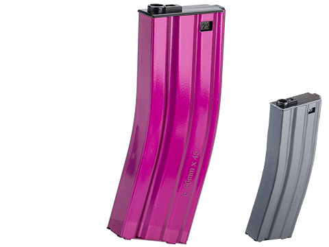 G&G Metal 125 Round Mid-Cap Magazine for G2 M4/M16 Series Airsoft Rifles (Color: Pink / Single Mag)