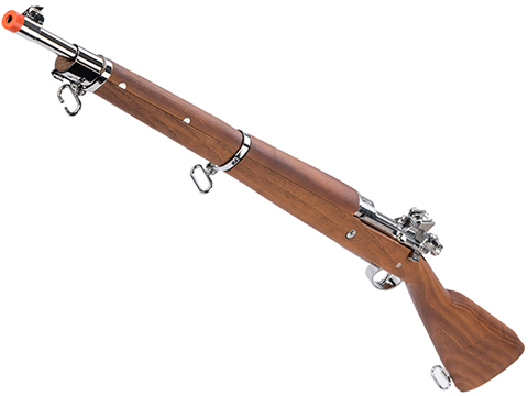 G&G Top Tech GM1903 A3 Airsoft Green Gas / CO2 Gas Rifle with Real Wood Furniture (Finish: Silver Finish / CO2)