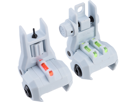 G&G Dual-Profile Fiber Optic Flip-Up Iron Sights (Color: Macaron Blue)