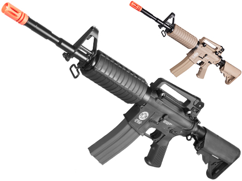 Evike.com Special Edition G&G Crane Stock CM16 Carbine Airsoft AEG Rifle (Package: Black / Gun Only)