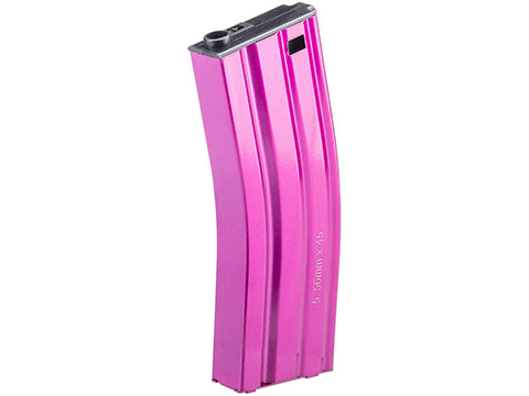 G&G Metal 30rd Real-Sim Magazine for M4/M16 Series Airsoft AEG Rifles (Color: Pink)