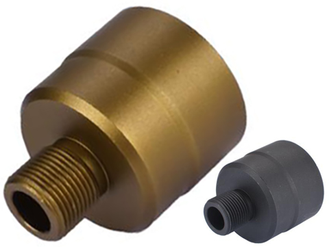 G&G 14mm Negative Threaded Adapter for KWA KMP9 Series Airsoft GBB SMG (Color: Tan)