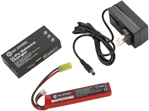 G&G 11.1V 800mAh LiPo Battery Package with Balance Charger