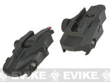 APS Athena Back Up Sights for Airsoft Rifles - Black