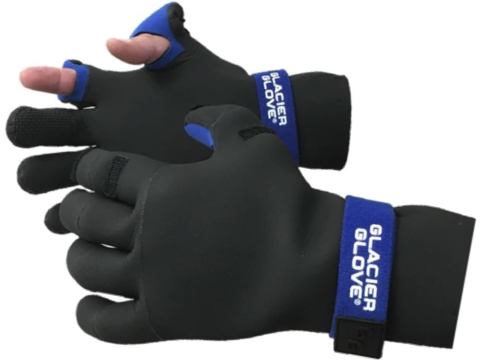 Glacier Gloves Pro-Angler Neoprene Gloves (Size: Black / X-Large)