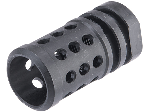 EMG Helios Angstadt Arms 14mm Negative Ported 45ACP Flash Hider for M4/M16 Airsoft AEG Rifles